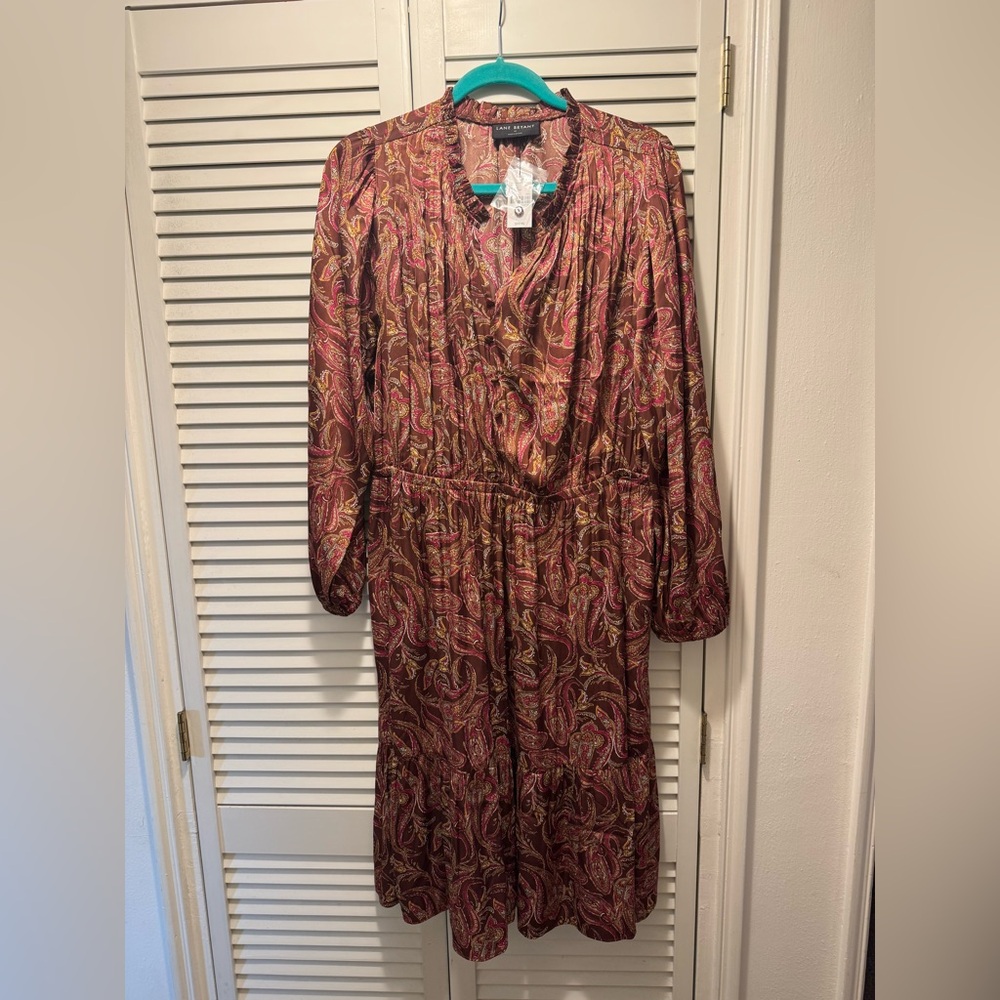 Lane Bryant Paisley Long Sleeve Dress